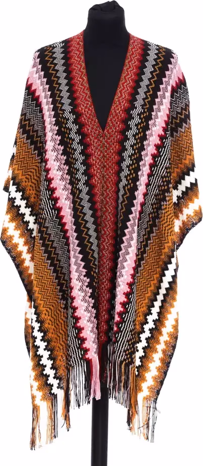 Missoni Multicolor Wool Women Poncho
