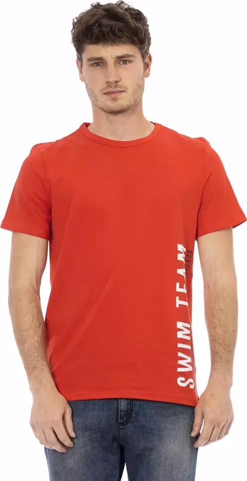 Bikkembergs Red Cotton Men T-Shirt