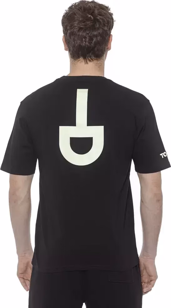 Tond Black Cotton Men T-Shirt