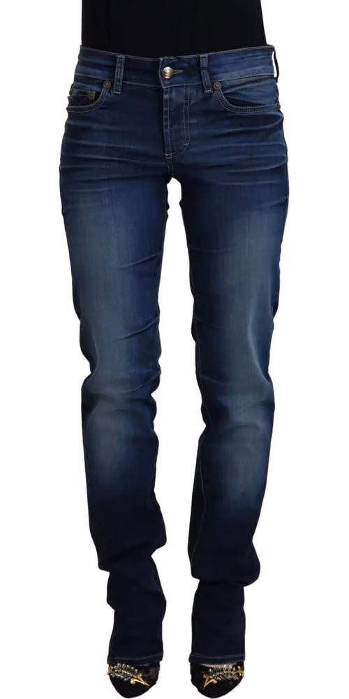 Just Cavalli Blue Cotton Women Casual Denim Jeans