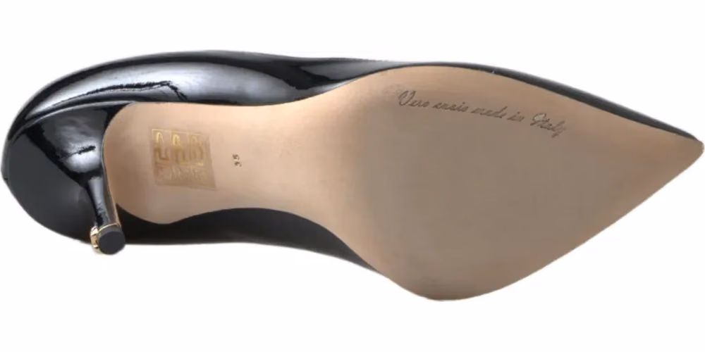Dolce & Gabbana Black Patent Leather High Heels Pumps Shoes