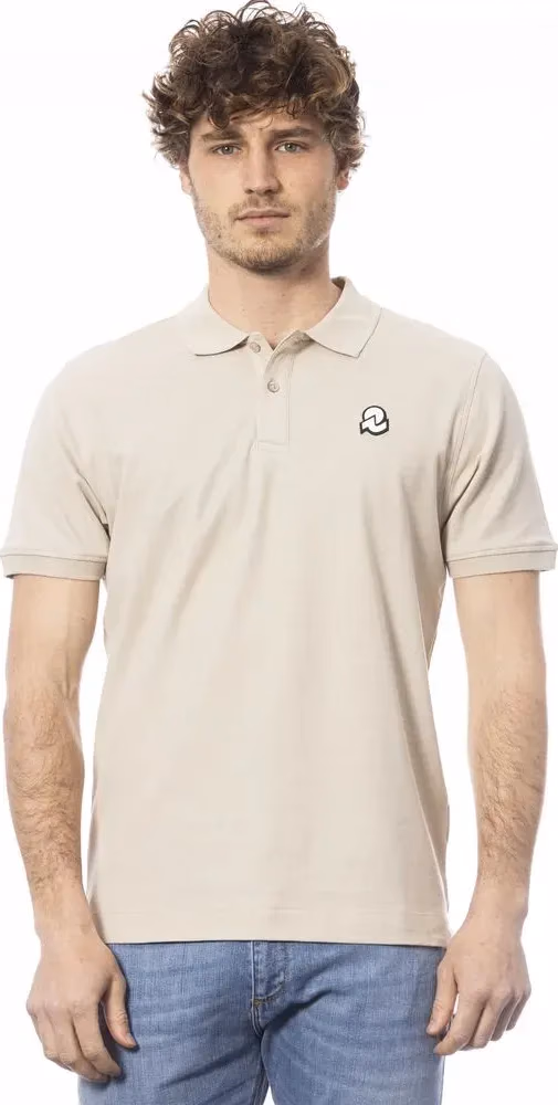 Invicta Beige Cotton Men Polo Shirt
