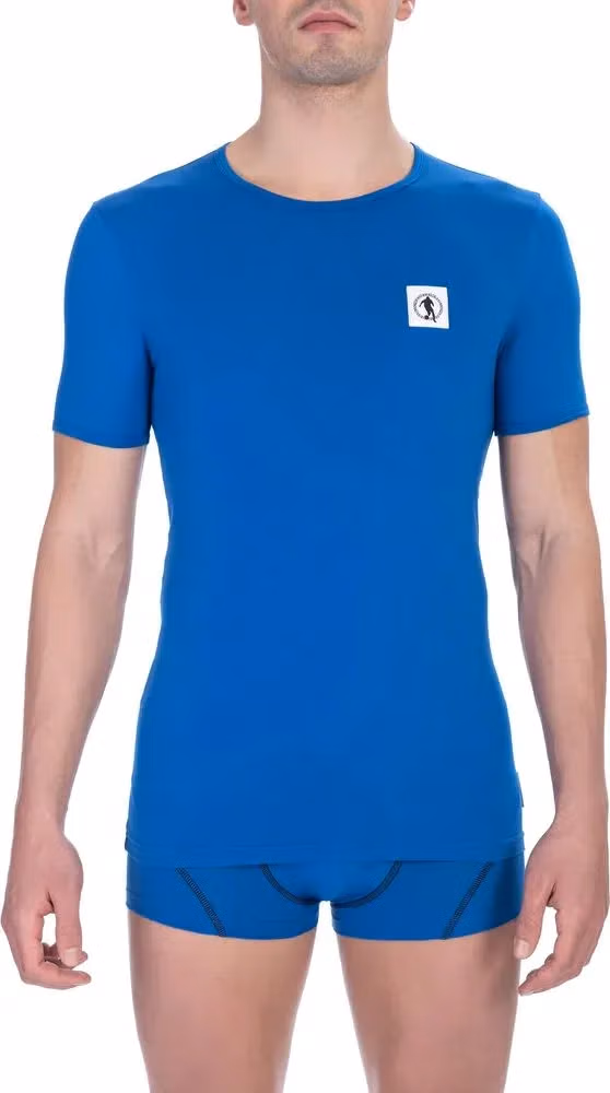 Bikkembergs Blue Cotton Men T-Shirt