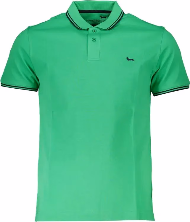 Harmont & Blaine Green Cotton Polo Shirt