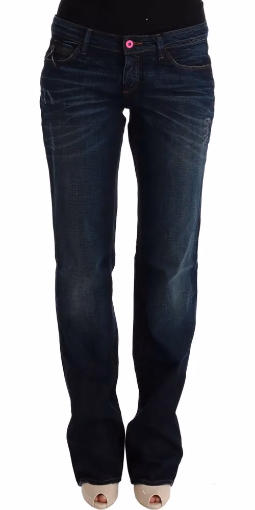 Costume National Blue Cotton Regular Fit Denim Jeans