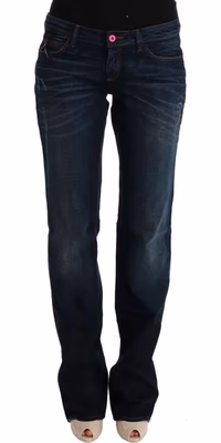 Blue Cotton Regular Fit Denim Jeans