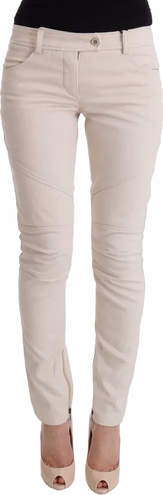 Ermanno Scervino White Slim Fit Casual Jeans