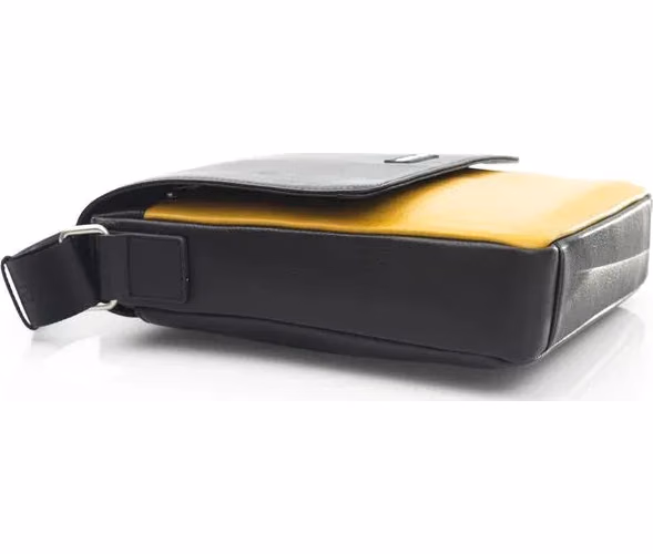 Cerruti 1881 Yellow Leather Men Crossbody Bag
