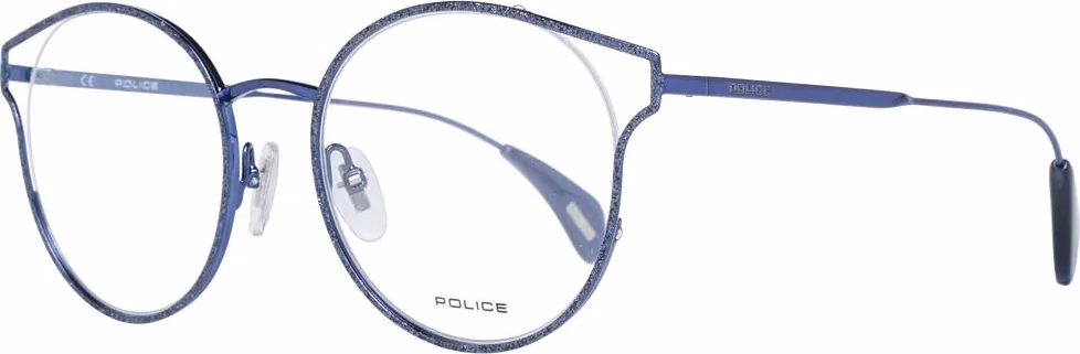Police Blue Metal & Plastic Glasses (Frames)