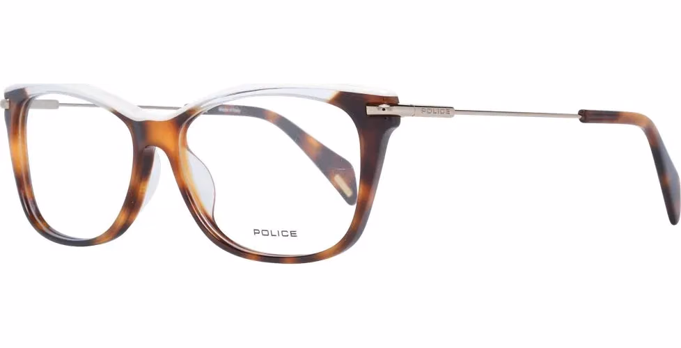 Police Brown Metal & Plastic Glasses (Frames)