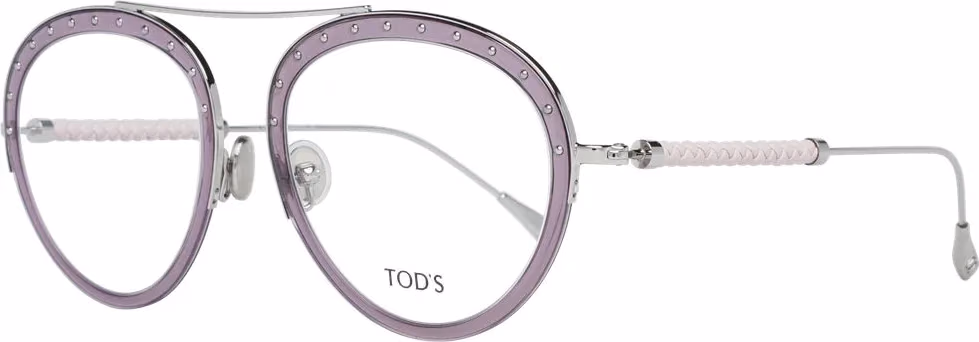 Tod's Purple Metal & Leather Glasses (Frames)