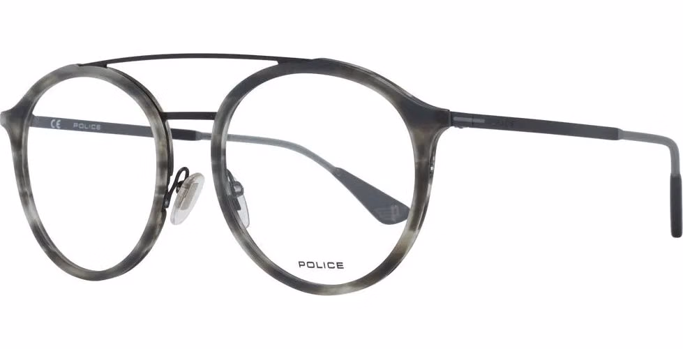 Police Gray Metal & Plastic Glasses (Frames)