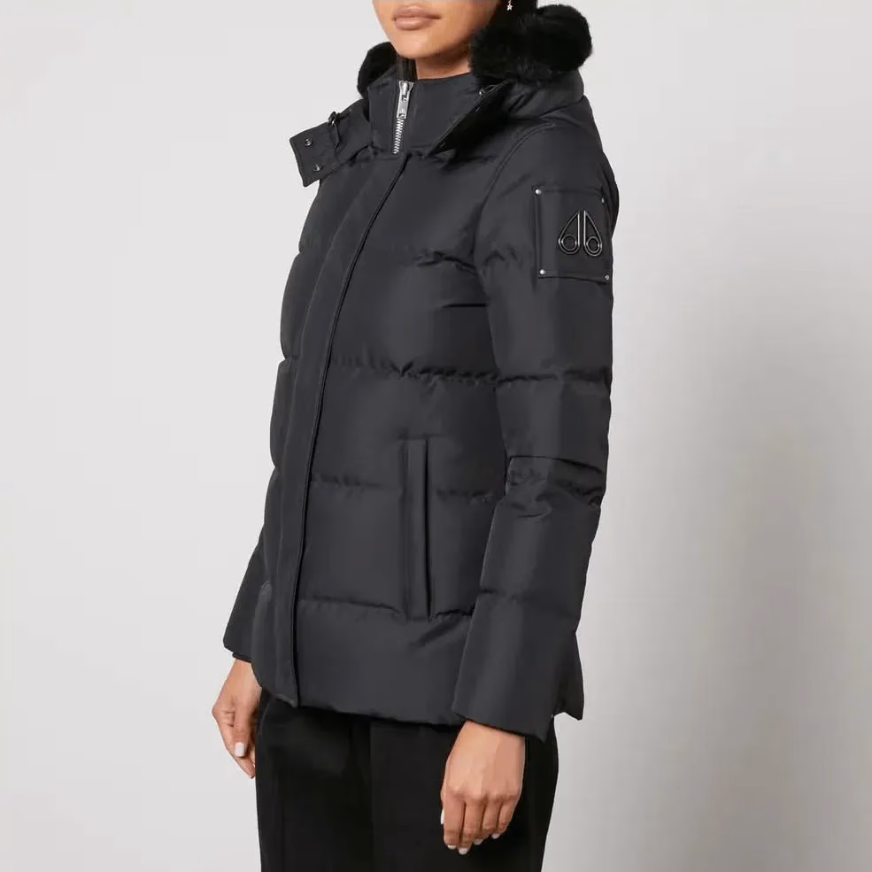 Moose Knuckles Black Polyester Jacket & Coat