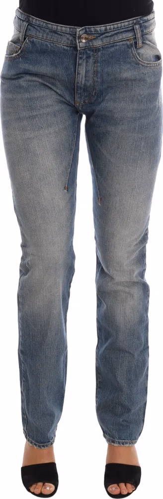 Costume National Blue Cotton Stretch Denim Jeans