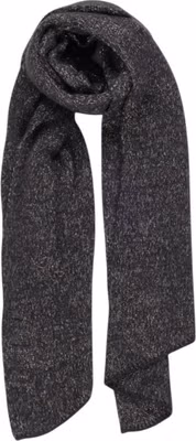 Black Recycled Polyester Scarf