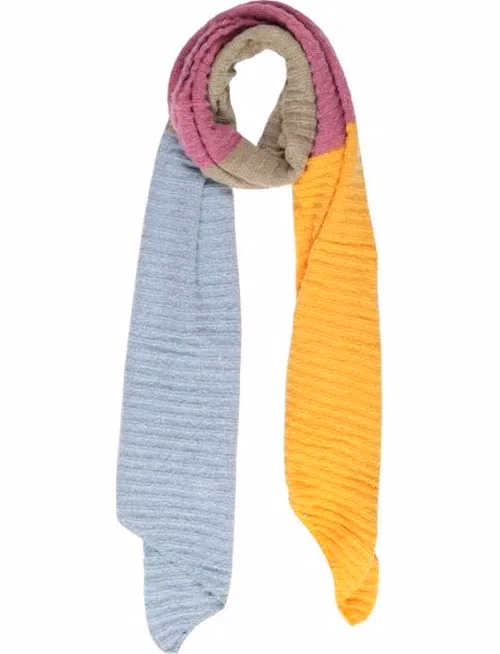 Pieces Bicolor Recycled Polyester Scarf