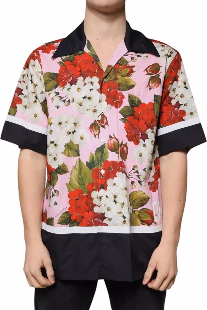 Dolce & Gabbana Multicolor Floral Button Down Casual Shirt