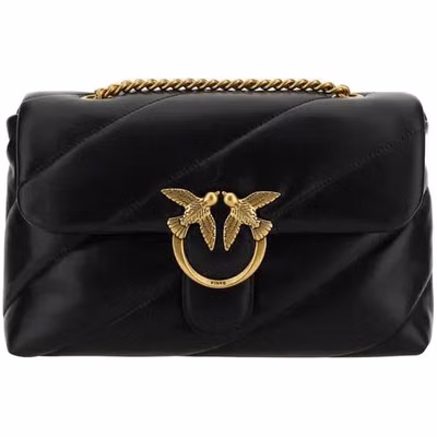 Black Calf Leather Bos Taurus Shoulder Bag