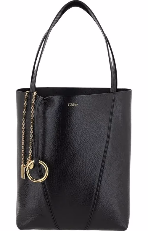 Chloé Black Calf Leather Bos Taurus Shoulder Bag