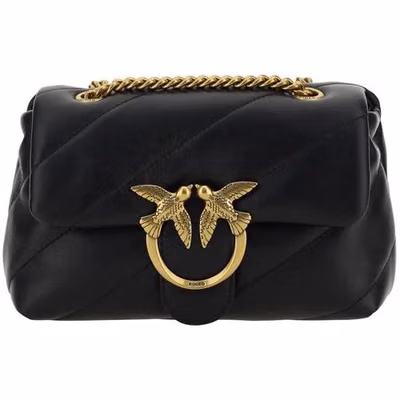Black Calf Leather Bos Taurus Shoulder Bag