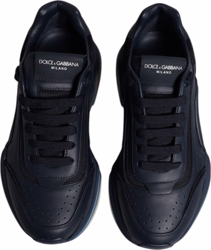 Dolce & Gabbana Navy Blue Daymaster Low Top Men Sneakers Shoes