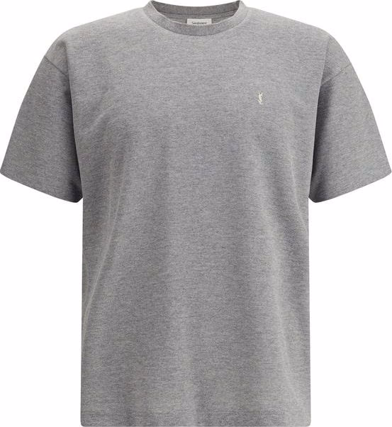 Saint Laurent Grey Cotton Oversized T-shirt