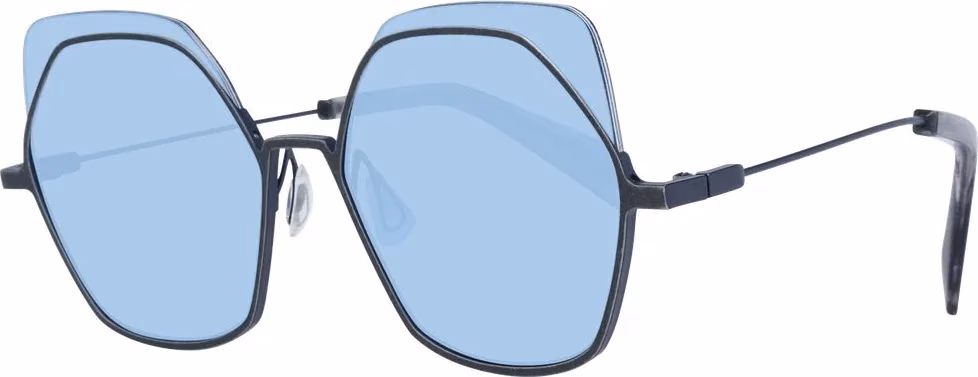 Yohji Yamamoto Gray Metal & Plastic Sunglasses