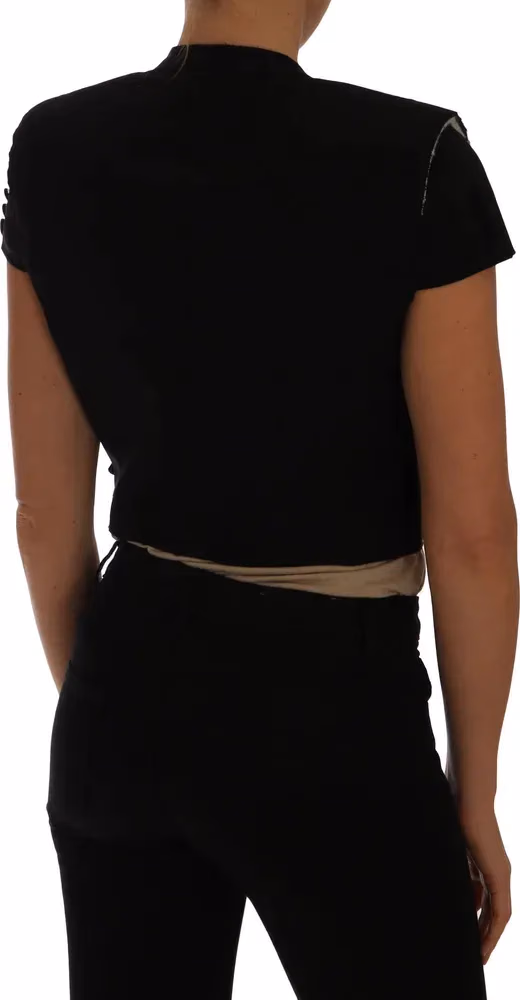 Dolce & Gabbana Black Short Croped Blazer Jacket