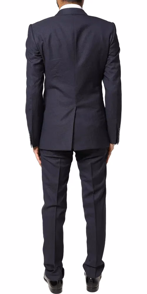 Dolce & Gabbana Dark Gray Fantasy MARTINI 3 Piece Formal Suit