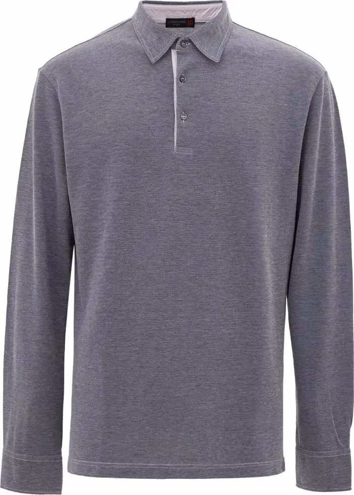 Corneliani Blue Cotton Polo Shirt