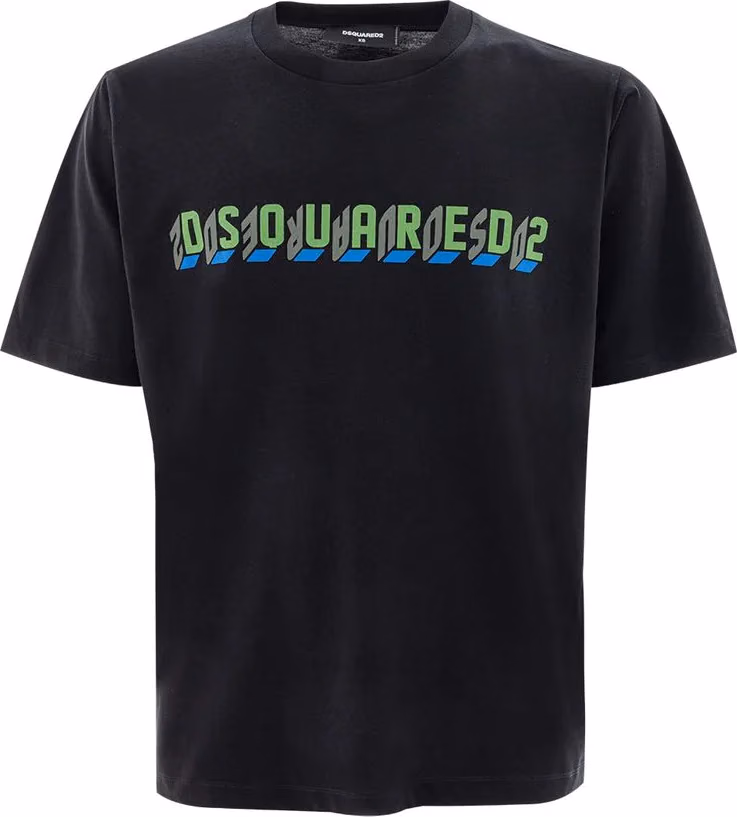 Dsquared² Black Cotton T-Shirt