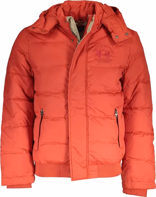 Orange Polyamide Men's Jacket