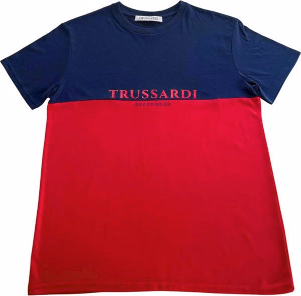 Trussardi Beachwear Red Cotton Men T-Shirt