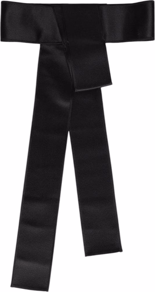 Dolce & Gabbana Black Satin Wide Waist Belt