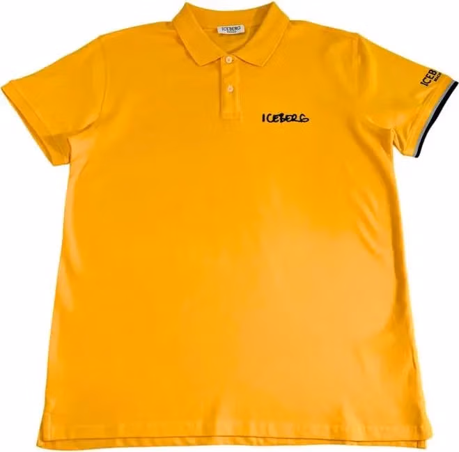 Iceberg Yellow Cotton Men Polo Shirt