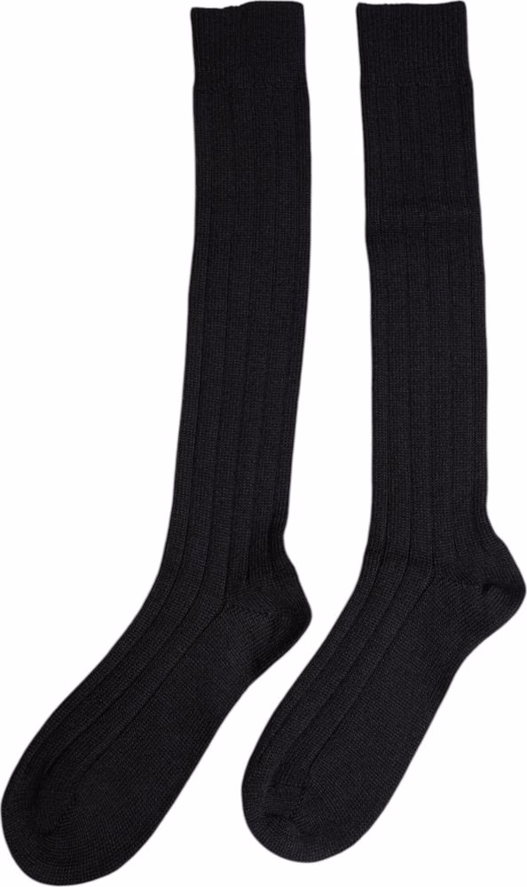 Dolce & Gabbana Black DG Logo Print Over The Calf Socks