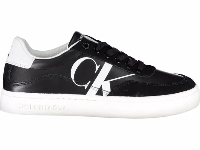 Calvin Klein Black Leather Women's Sneaker