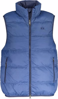Blue Polyamide Men's Vest