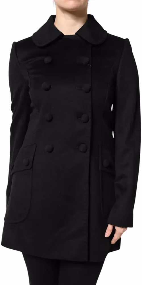 Dolce & Gabbana Black Wool Sartoria Italiano Blazer Jacket