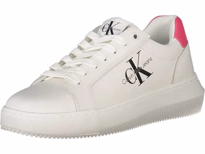 Calvin Klein White Leather Women Sneaker