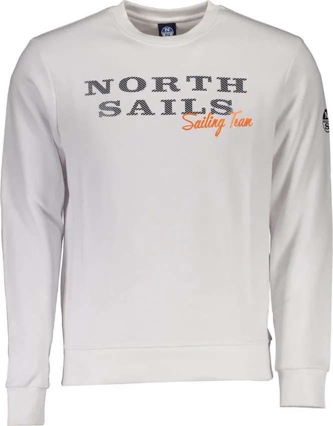 North Sails White Cotton Men Sweatshirt