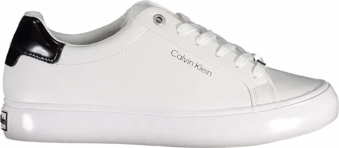 Calvin Klein Bianco Pelle Women Sneaker