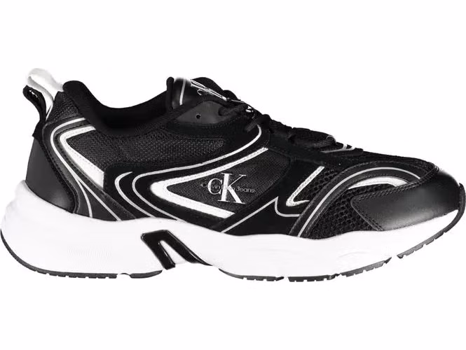 Calvin Klein Black Polyurethane Men's Sneaker