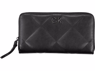 Black Polyester Women Wallet