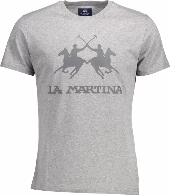 La Martina Grigio Cotton Men's T-Shirt
