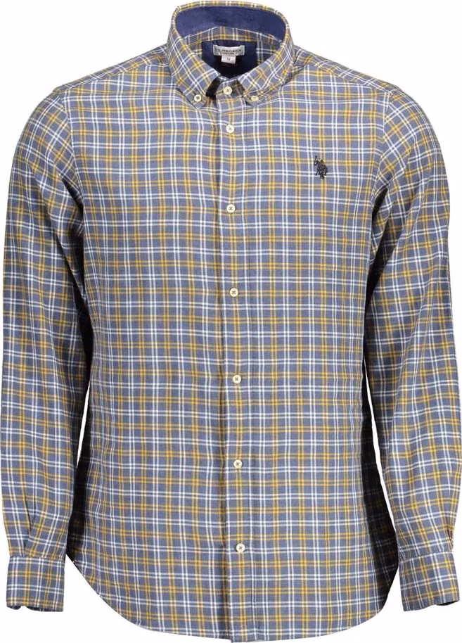 U.S. POLO ASSN. Blue Cotton Men's Shirt