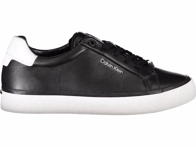 Calvin Klein Black Leather Women Sneaker