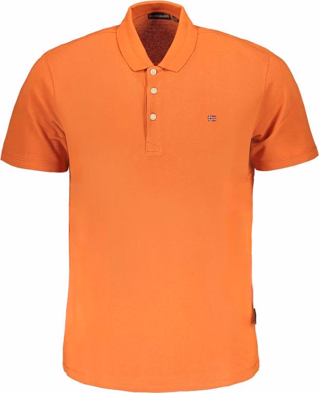 Napapijri Arancione Cotton Men Polo