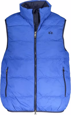 Blue Polyamide Men's Vest