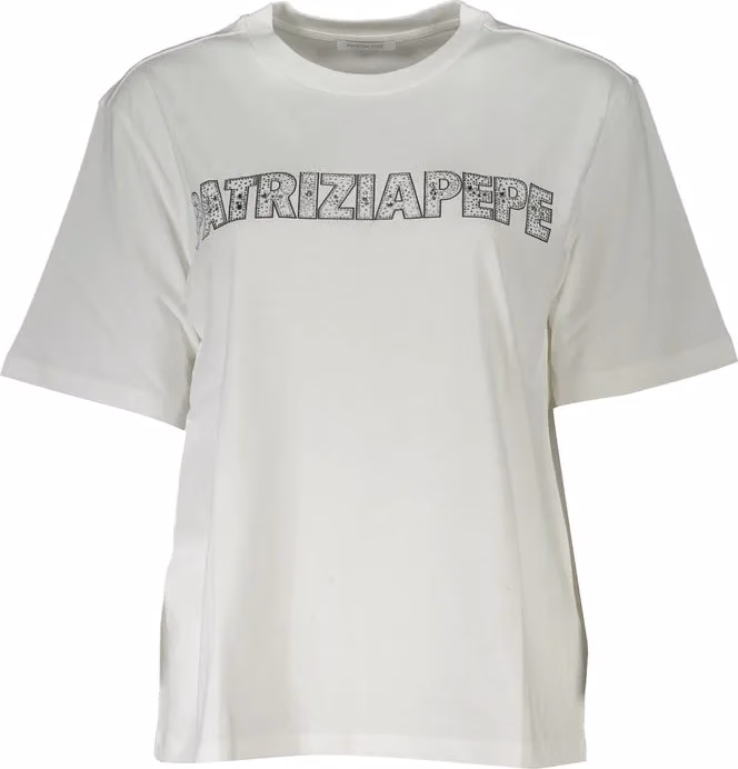 Patrizia Pepe White Cotton Women T-Shirt